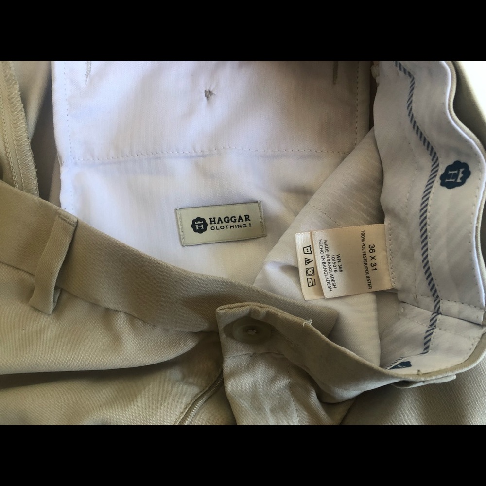 Haggar Mens 36x31 kahki pants